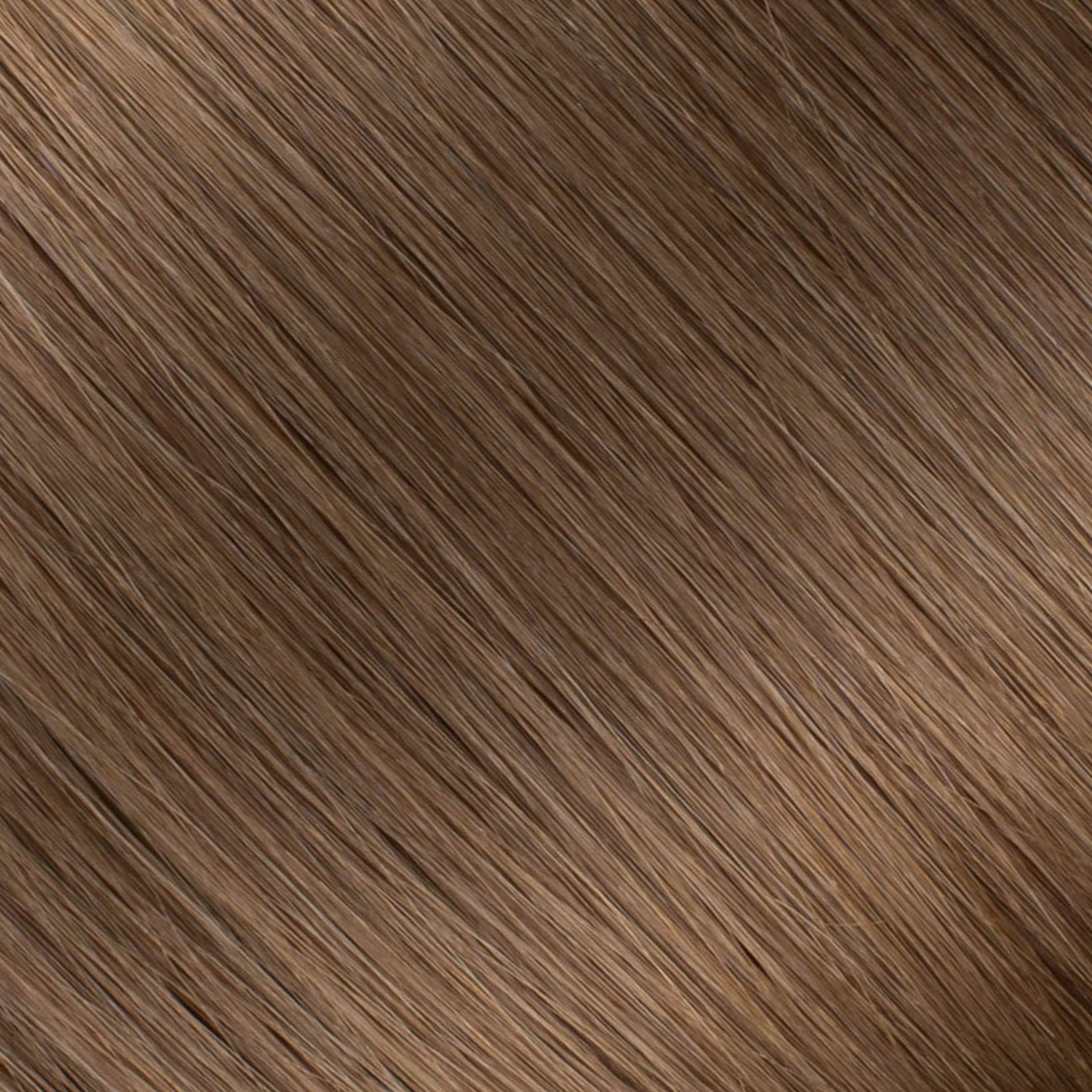 Invisible Clip-ins, Light Brown Fade