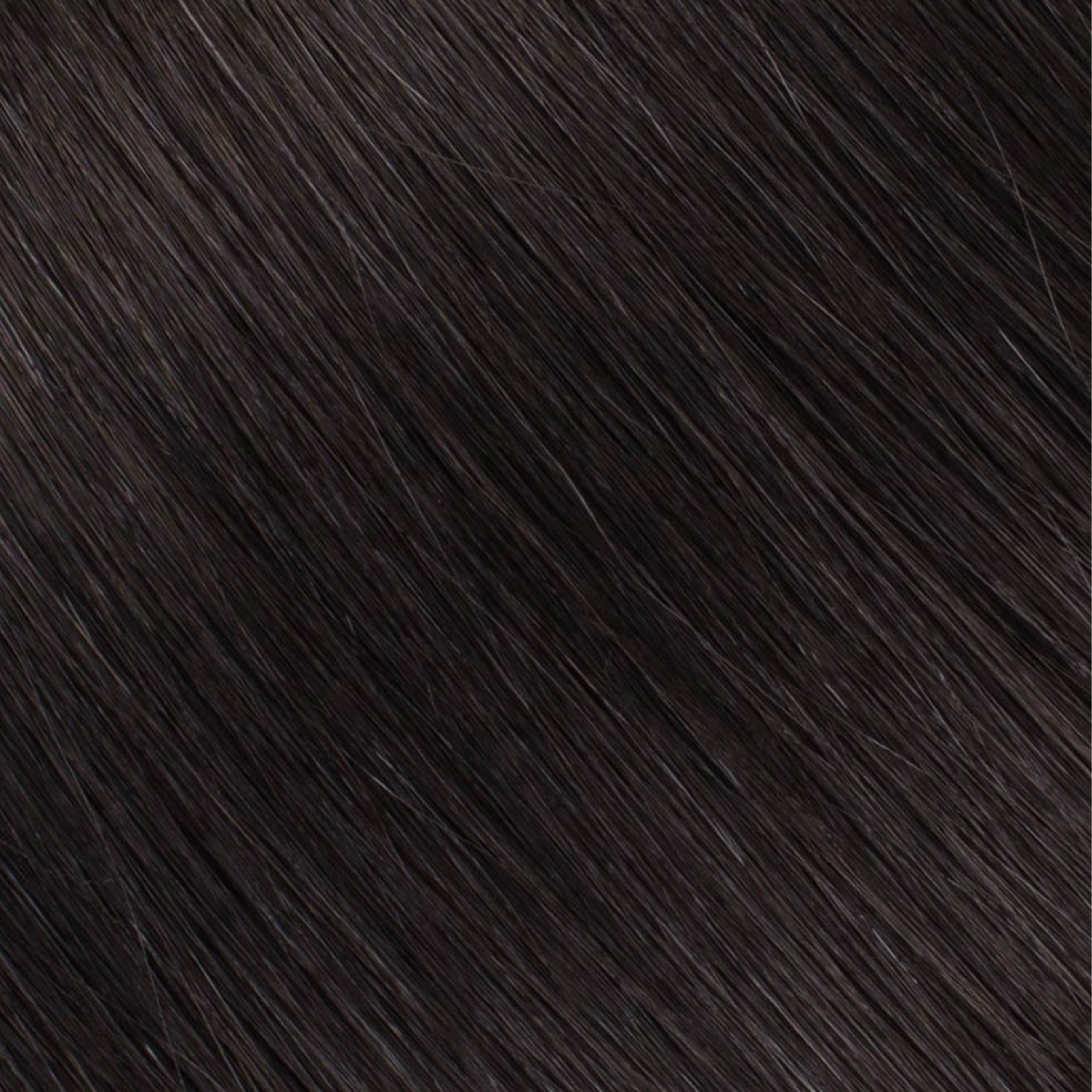 Invisible Clip-ins, Black - Textured Straight