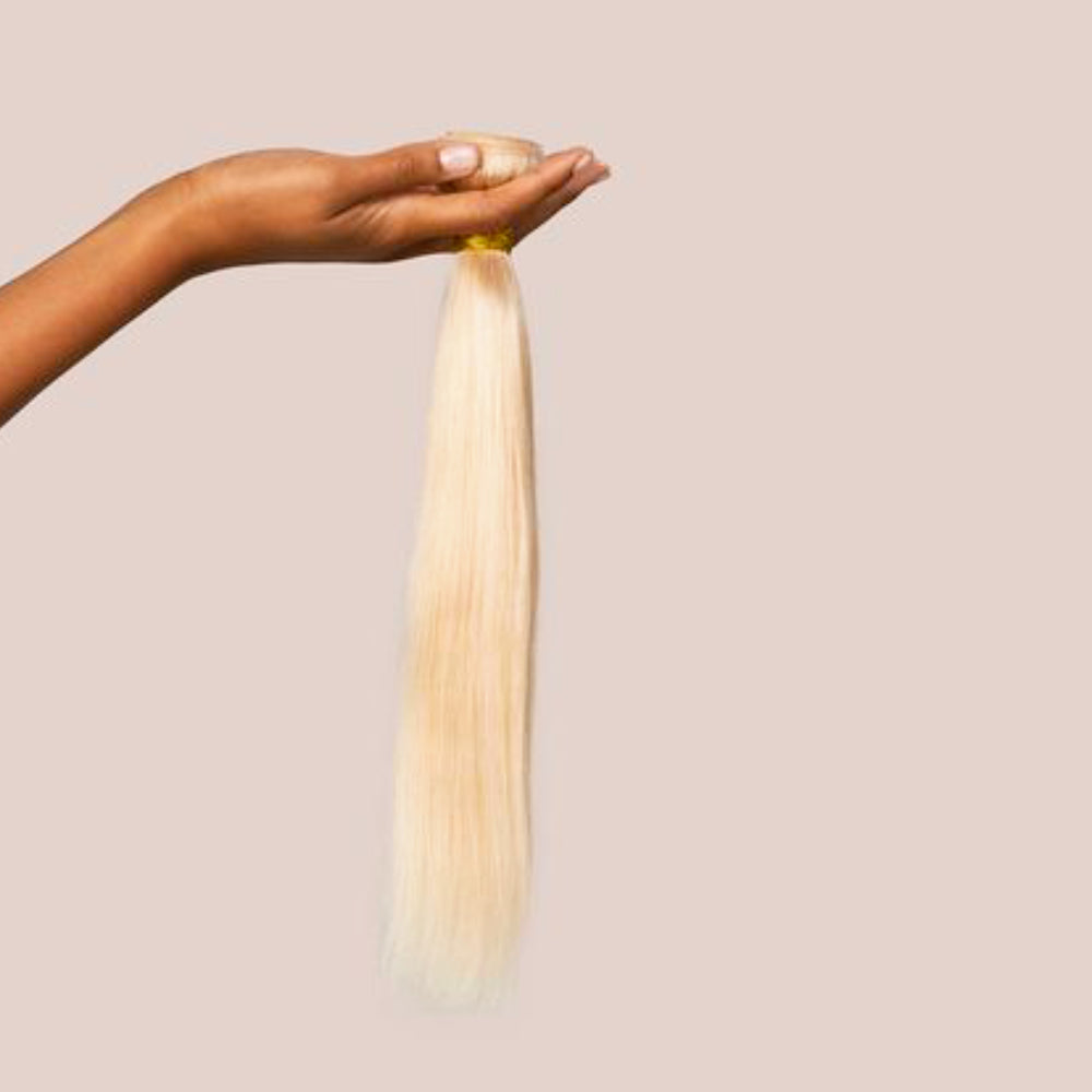 Invisible Tape-ins, Pale Blond Textured Straight