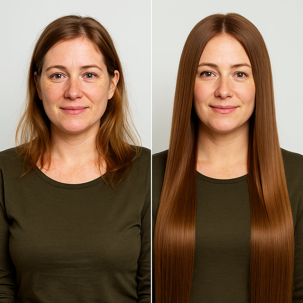 Invisible Clip-ins, Light Brown