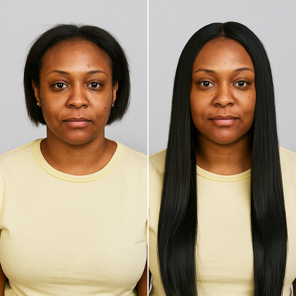 Invisible Tape-ins, Off Black - Textured Straight