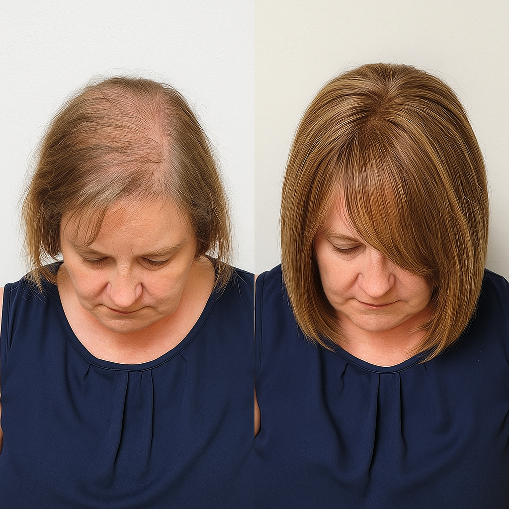 16" Invisible Hair Topper